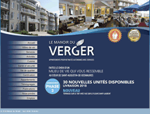 Tablet Screenshot of manoirduverger.com